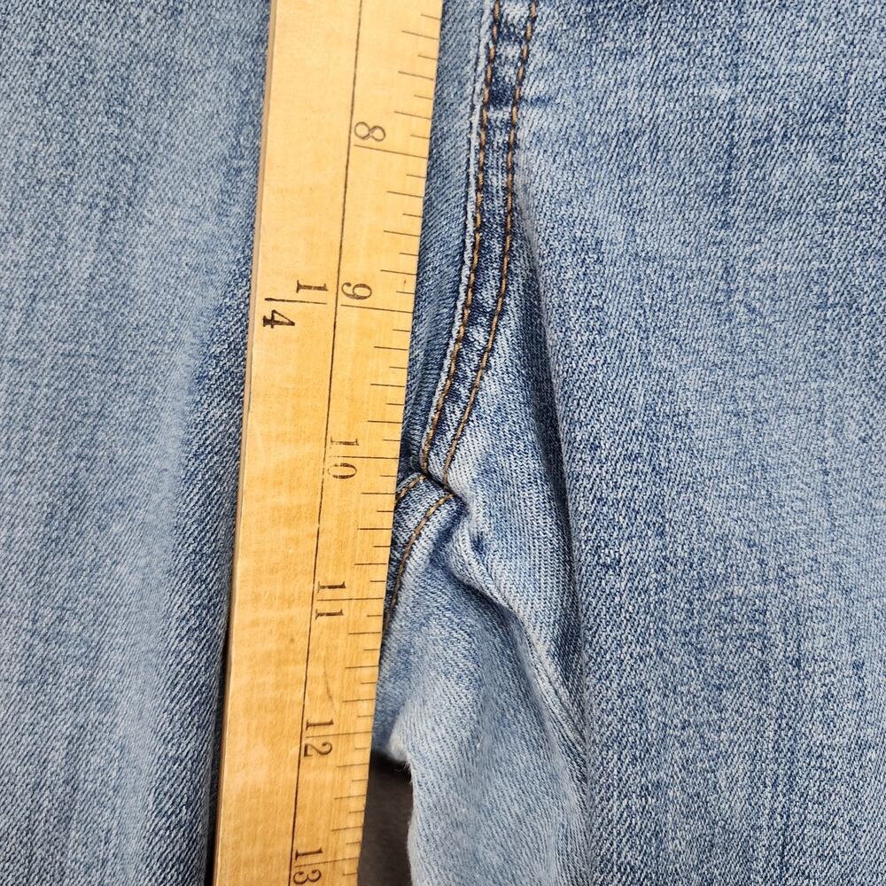 J. Jill Weekender Jeans 18 Straight Leg Denim Floral Embroidered Stretch READ - Picture 13 of 14